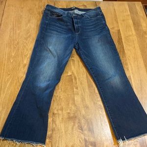 Paige Kick Crop flare jeans, Sz 32
